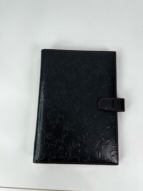 Black Floral Embossed A5 Planner from Barnes & Noble Magnetic Snap Closure